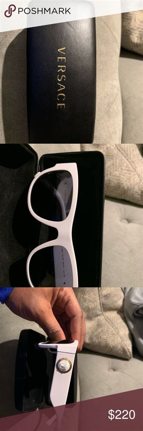 versace shades white|authentic versace shades.